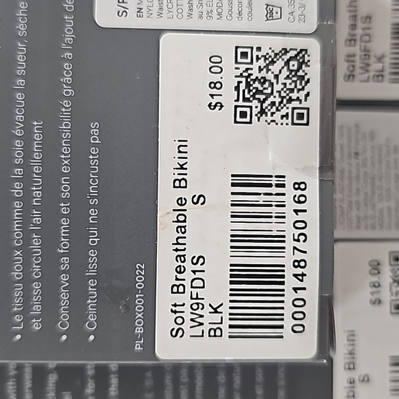 * NWT Set of 3 SMALL Lululemon Bikini SMALL Bundle in BLACK Soft Breathable - Picture 6 of 6